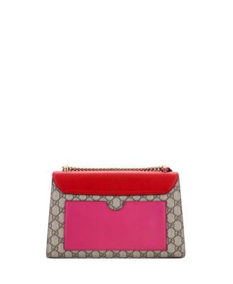 Medium Padlock Shoulder Bag GG Coated Canvas and Leather