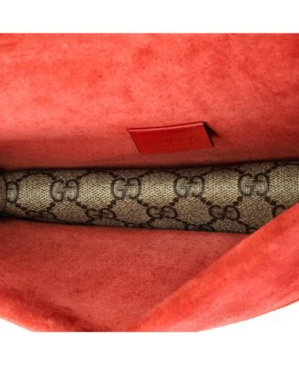 Small Dionysus Bag GG Coated Canvas with Crystal Embellished Metal