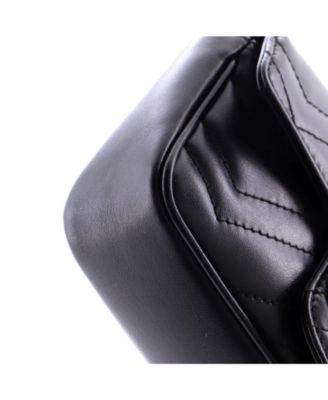 Super Mini GG Marmont Flap Bag Matelasse Leather