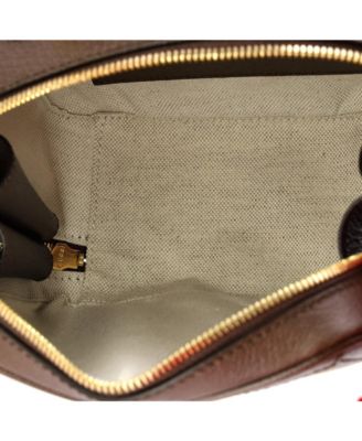 Mini Ophidia Zip Around Top Handle Bag GG Coated Canvas with Leather