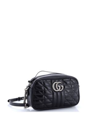 Small GG Marmont Shoulder Bag Mixed Matelasse Leather