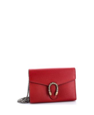 Small Dionysus Chain Wallet Leather with Embellished Detail