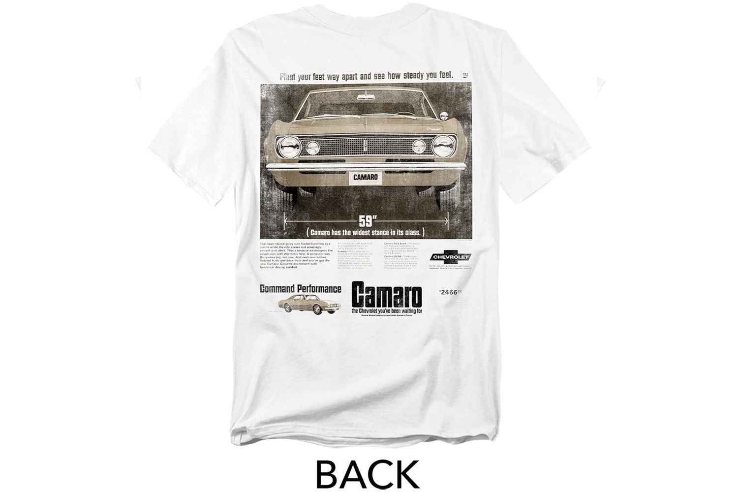 Men's Chevrolet Camaro Ad Front Back T-Shirt
