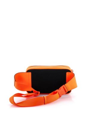 Front Zip Belt Bag GG Rubber Effect Leather