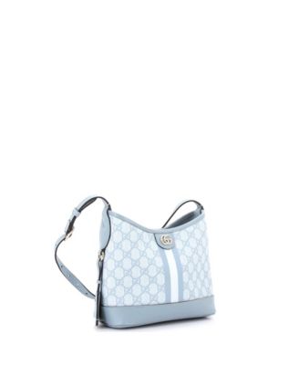 Small Ophidia Open Bucket Bag GG Coated Canvas with Leather