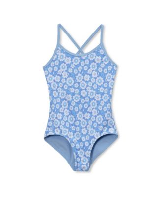 Girls Chlorine Resistant Reversible One Piece Swimsuit
