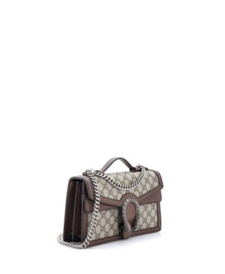 Small Dionysus Top Handle Chain Bag GG Coated Canvas