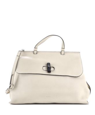 Large Bamboo Daily Top Handle Bag Leather
