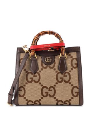 Small Diana NM Bamboo Handle Tote Jumbo GG Canvas