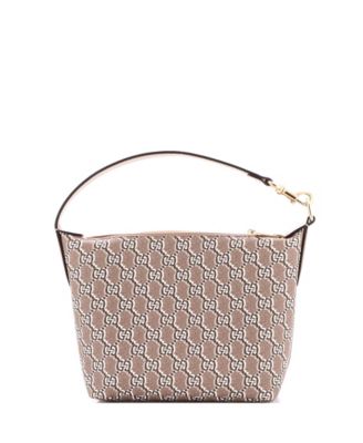 Super Mini Ophidia Zip Shoulder Bag GG Shadow Coated Canvas