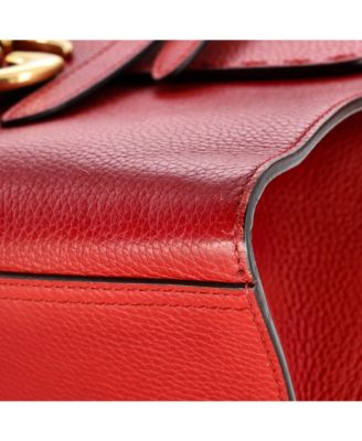 Small GG Marmont Top Handle Bag Leather