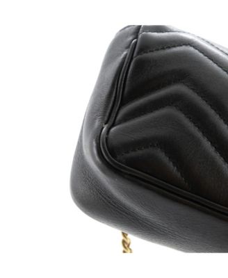 Super Mini GG Marmont Flap Bag Matelasse Leather