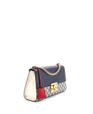 Medium Padlock Shoulder Bag GG Coated Canvas and Leather