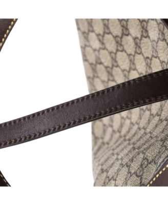 Large Plus Tote GG Coated Canvas with Leather