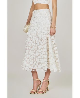 Women's 3D Floral Maxi Skirt