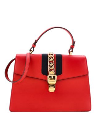 Medium Sylvie Top Handle Bag Leather