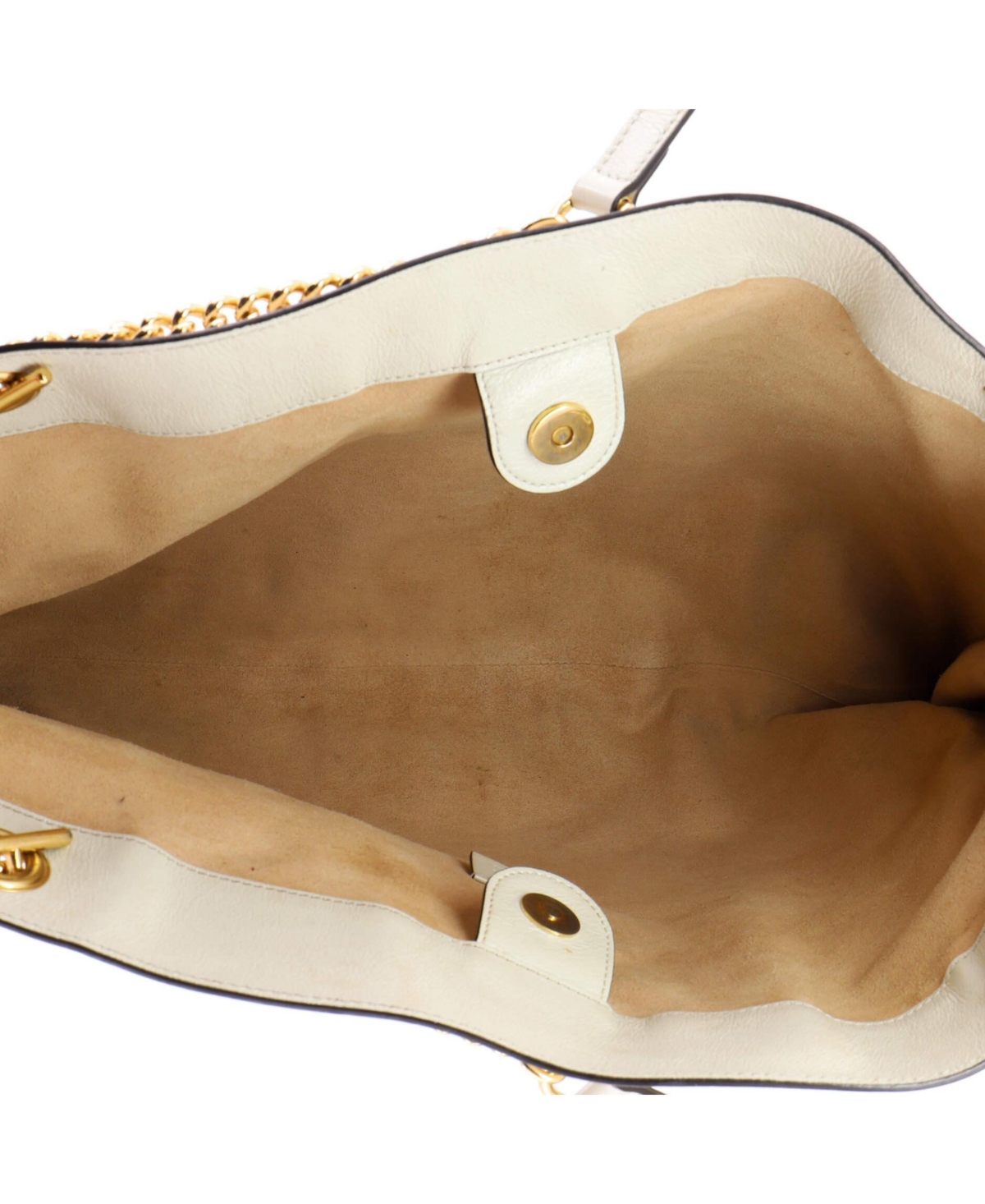 Pre-Owned Gucci Large Rajah Chain Tote Leather