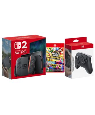 Switch 2 Console with Super Mario Party Jamboree and Pro Controller Bundle