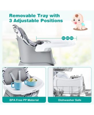 6 in 1 Convertible Baby High Chair with Adjustable Tray