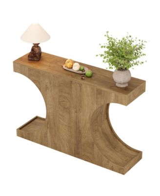 41.3'' Console Table with C-Shaped Legs, Farmhouse Wooden Entryway Table