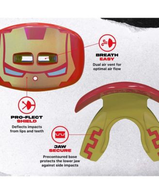 EXTRO Lip Guard Protector Mouthpiece with Detachable Strap for Football, Lacrosse - IRON MAN