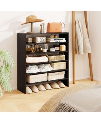 Six Tier Shoe Rack with Anti Tipping Design for Entryway