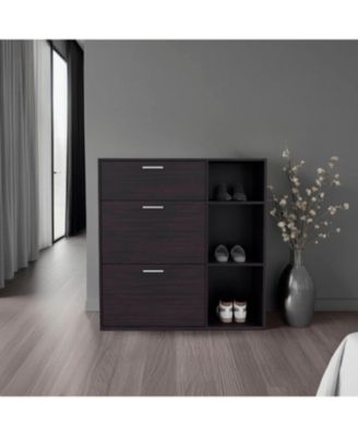 Linn Shoe Rack, 2 Doors, 1 Drawer, 3 Shelves