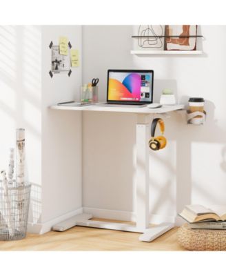 Height Adjustable Mobile Standing Desk Overbed Table