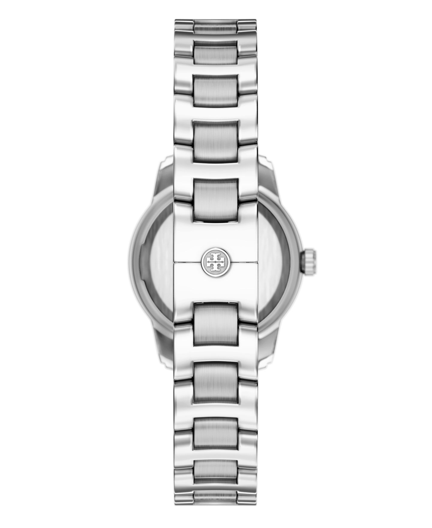 Женские часы Tory Burch The Miller Round Small Quartz Three-Hand Silver Stainless Steel Watch, 28mm — фото 3