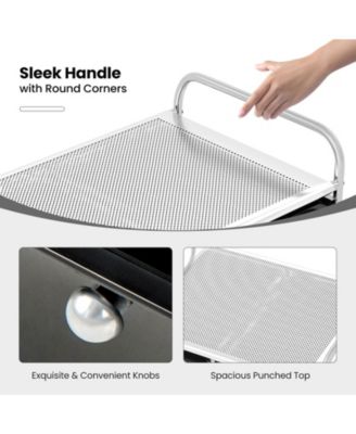 Nine Drawer Rolling Storage Cart with Metal Frame Organizer