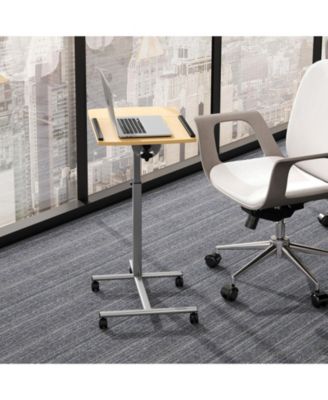 Adjustable Angle Height Rolling Laptop Table