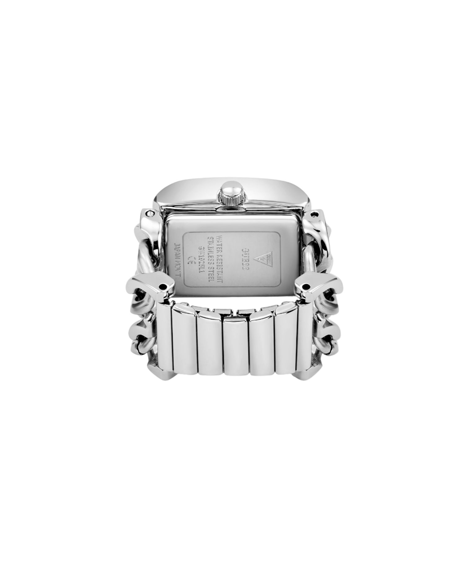 Women's Silver-Tone Stainless Steel Analog Ring Watch, 18mm
