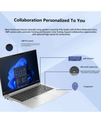 EliteBook 840 14" Traditional Laptop Intel Core Ultra 7 32GB RAM Intel Graphics 1TB SSD Storage Windows 11 Pro 60Hz