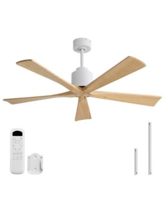52-inch 5-Blade without Light Ceiling Fan with Remote Control and Timing Function