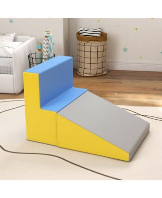 2 Piece Plush Soft Kids Playset to Climb and Crawl, Contemporary