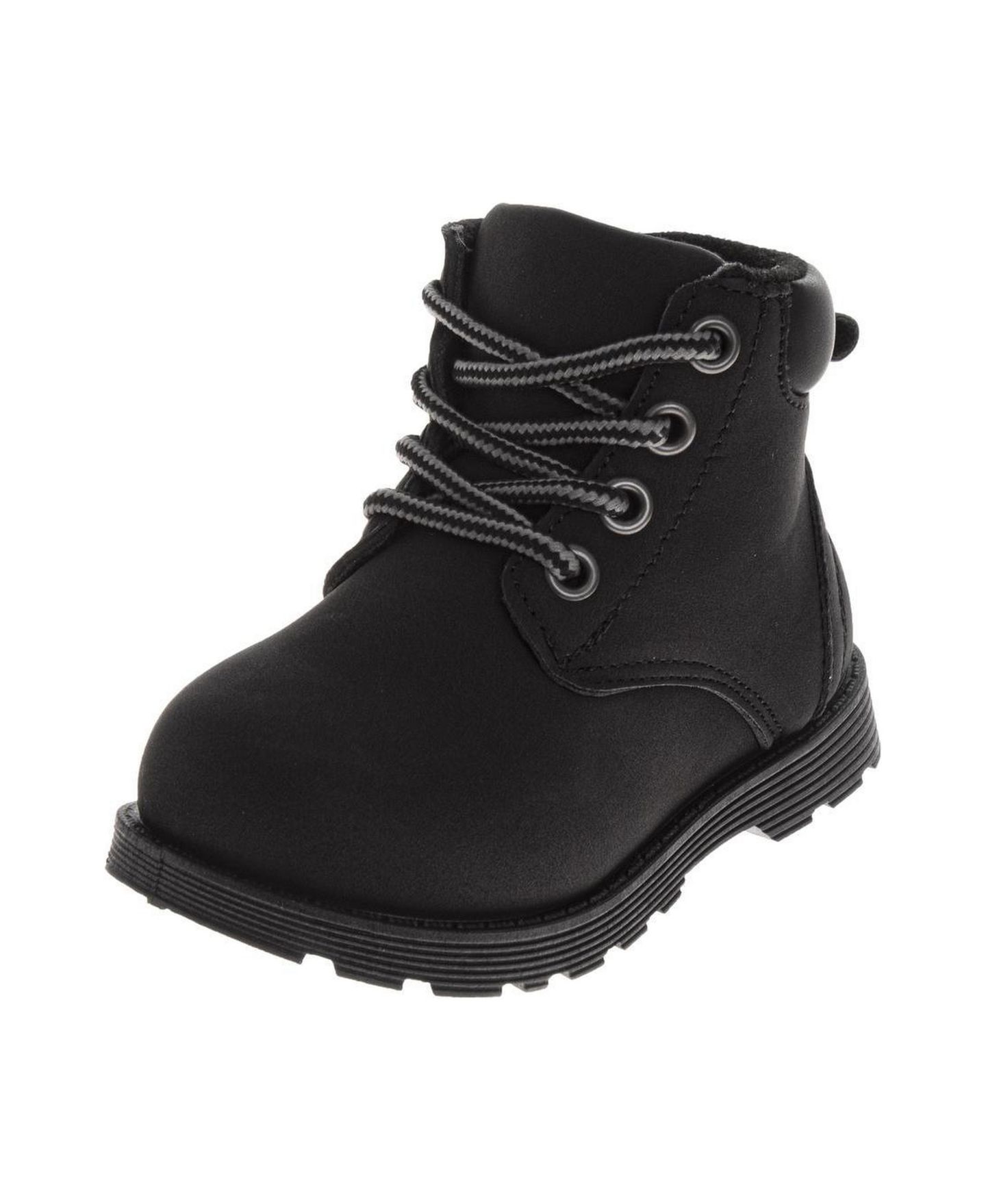 Ботинки Josmo Construction Boots Durable для девочек-малышей, цвет: Чёрный — фото 1