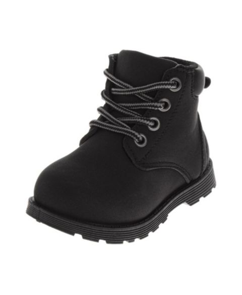 Ботинки Josmo Construction Boots Durable для девочек-малышей, цвет: Чёрный