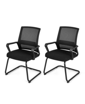 Office Guest Chair with Lumbar Support for Waiting Areas
