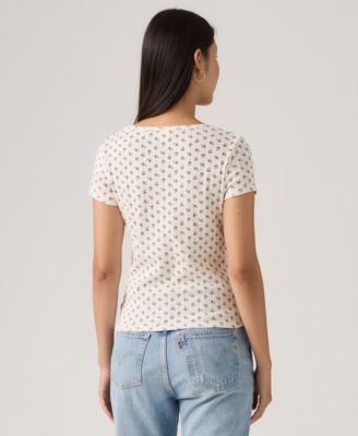 Women's Sweetie Cap Short-Sleeve Crew Neck Top