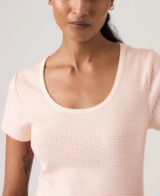 Women's Sweetie Cap Short-Sleeve Crew Neck Top