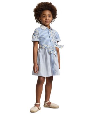 Girls' 2T-6X Short-Sleeve Shirt Dress