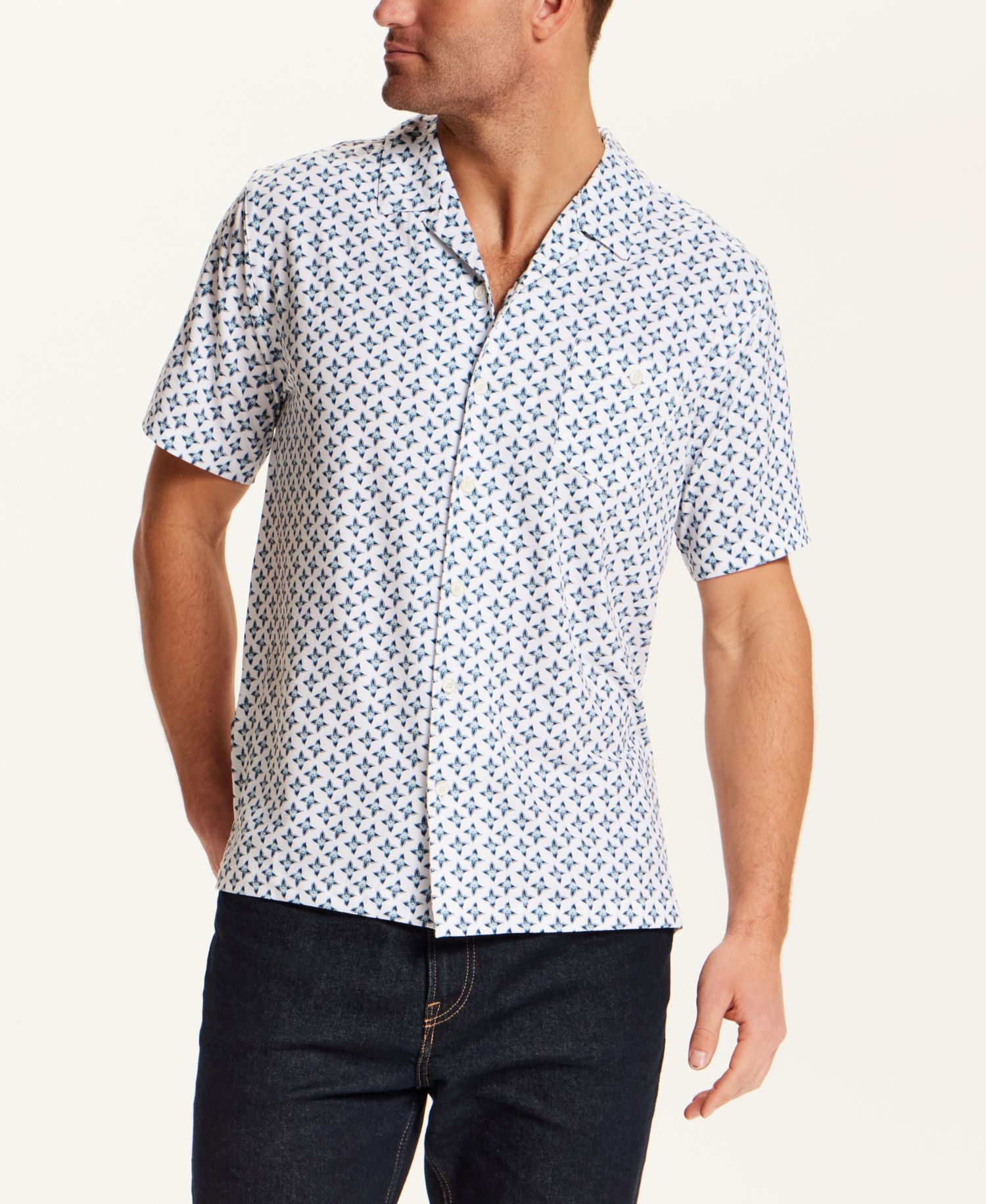 Men's Short-Sleeve Print Shirt