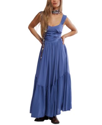 Women's Sasha Sweetheart Viscose Maxi Solid Dress