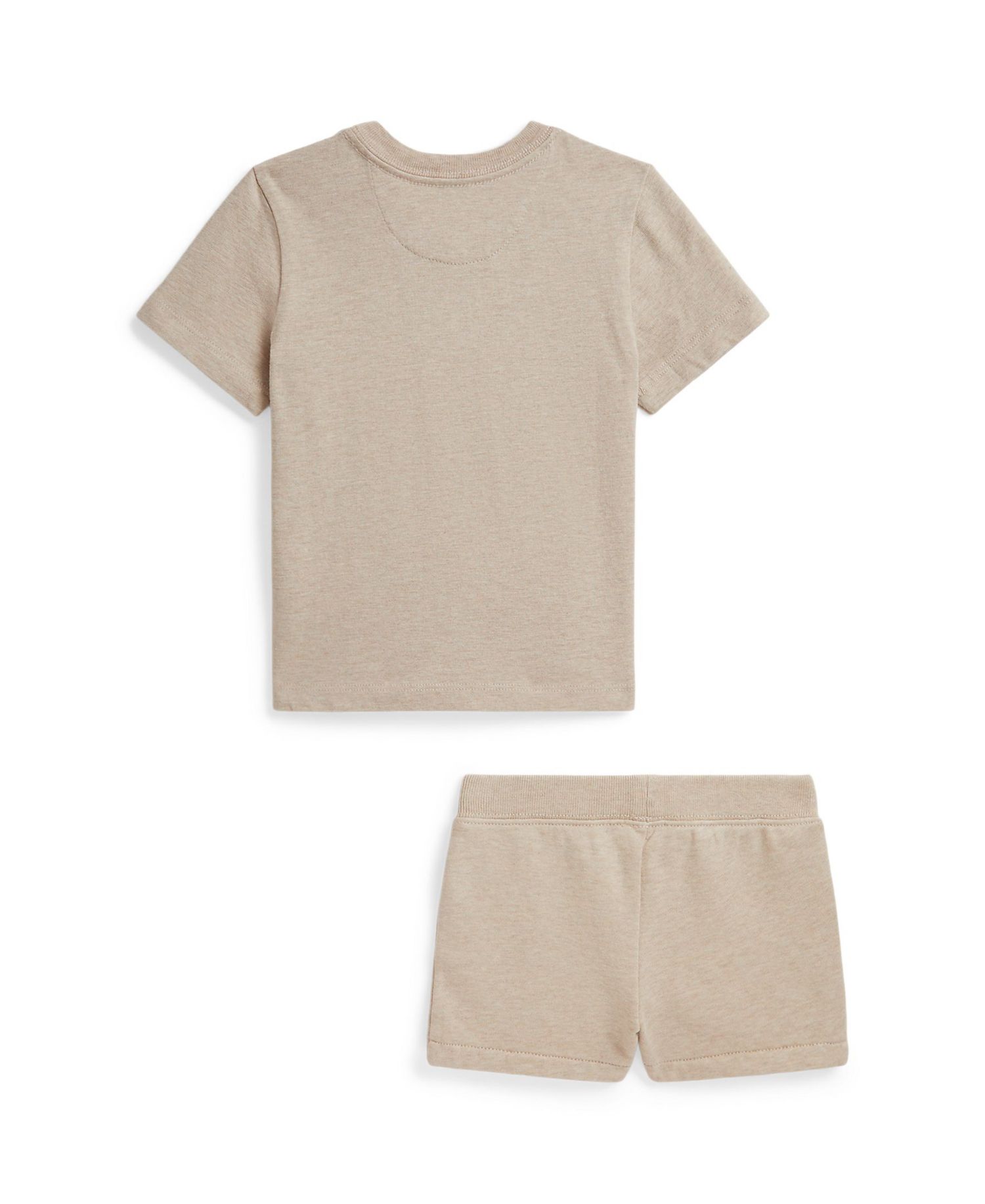 Baby Girls' Flag Jersey T-Shirt and French Terry Shorts, 2-Piece Set