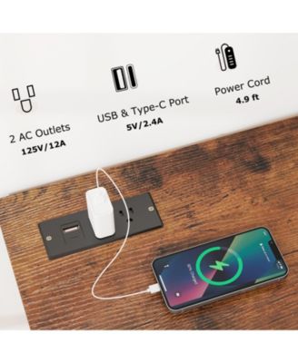 60 in Entertainment Center TV Stand with Built In Power Outlet