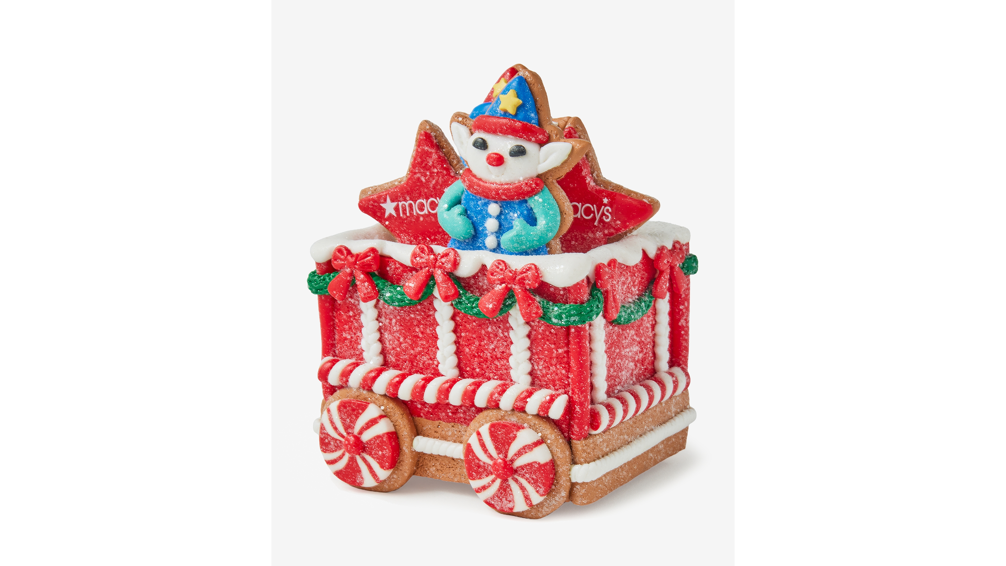 Macy's 100th Thanksgiving Day Clay Train Car with Elf, Macy's Exclusive
