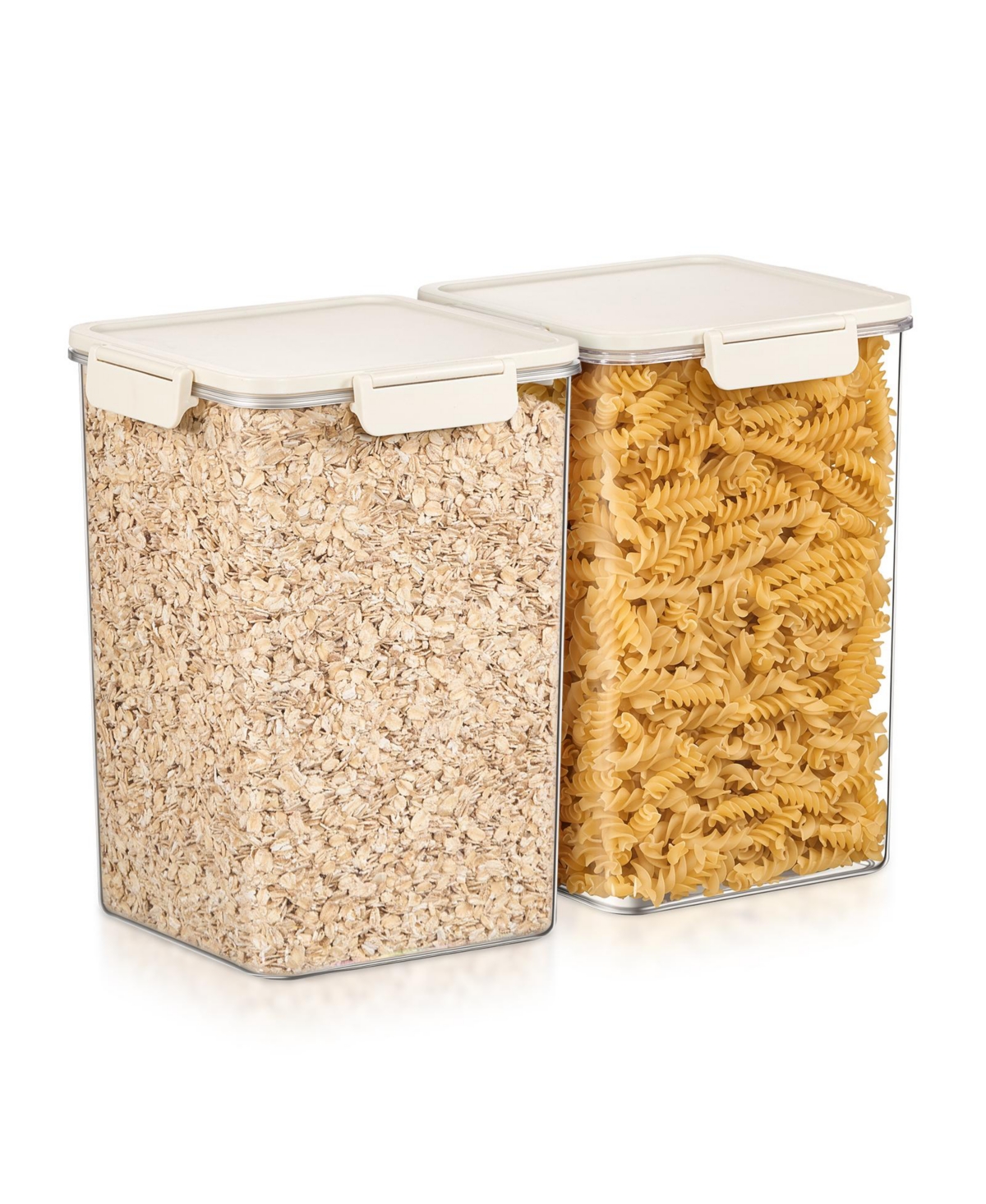 Sorbus Pack Airtight Food Storage Containers – Clear Stackable Canister for Pantry, Rice, Pasta