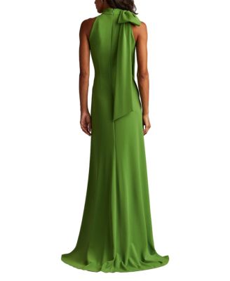 Women's Sims Shoulder Bow Halter Gown