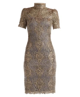 Women's Marise Sequin Embroidered Illusion Dress
