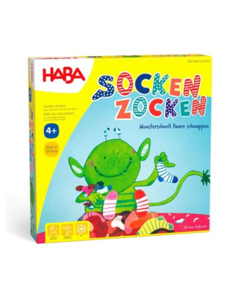 Детская настольная игра Haba Lucky Sock Matching and Memory Board Game, Ages 4+